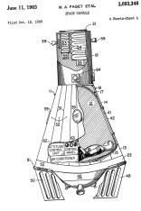 "Space capsule", 1959 (US3093346A)