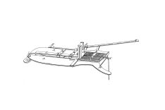 Drawing of Samuel Slocums "Machine for sticking Pins into papers" 1841 (US 2275A) 