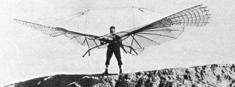 Otto Lilienthal 1894, fotografiert von Ottomar Anschütz 