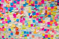 Post-it wall