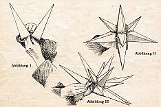 bebildete Aufbauanleitung der Sterne