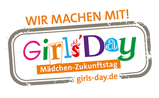 Wir sind dabei und Girls'Day-Logo